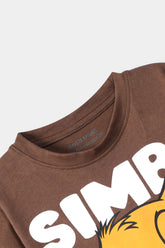 Boys Brown Simba Tee